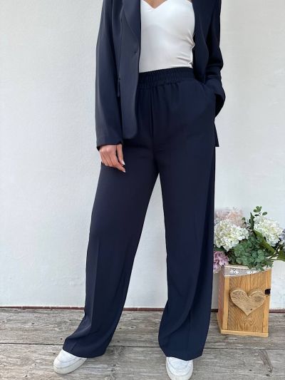 Pantalone palazzo blu