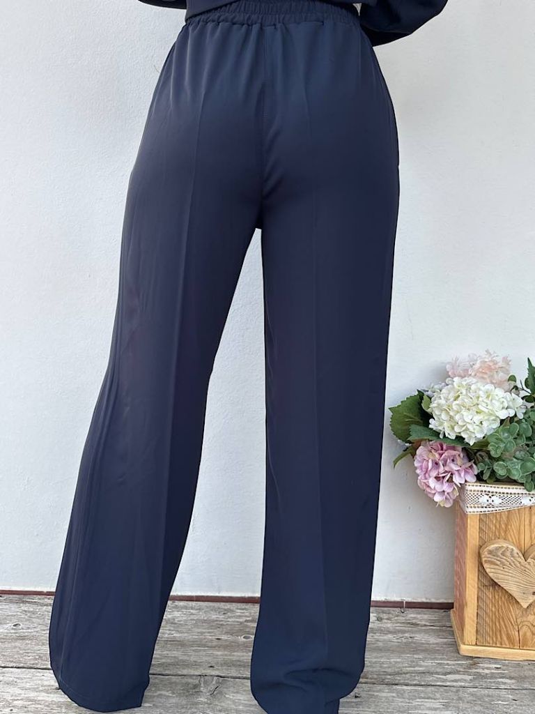 Pantalone palazzo blu