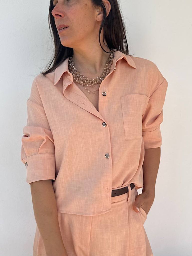 Camicia peach