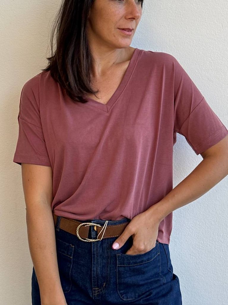 T-shirt V basic