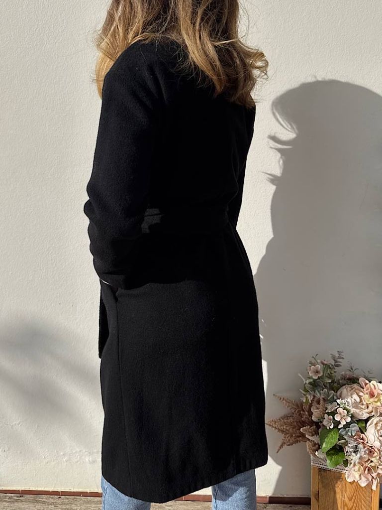 Cappotto doppiopetto Nero