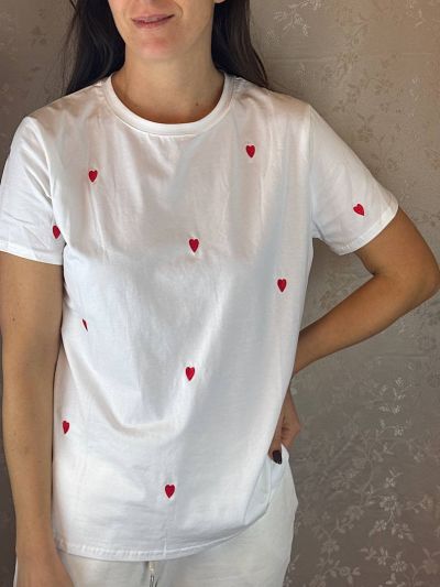 T-shirt cuori La Mercerie