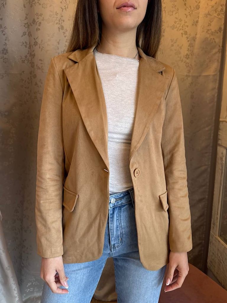 Blazer ecocamoscio