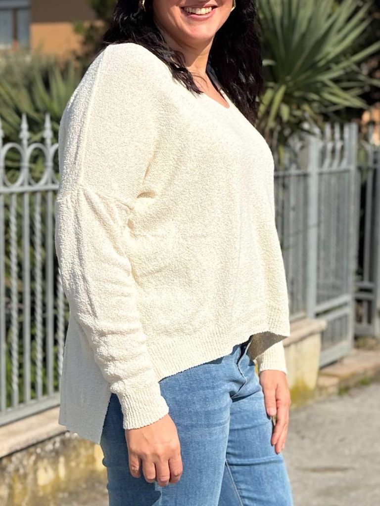 Maglioncino a V oversize