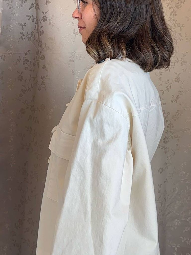 Giacca Denim Panna