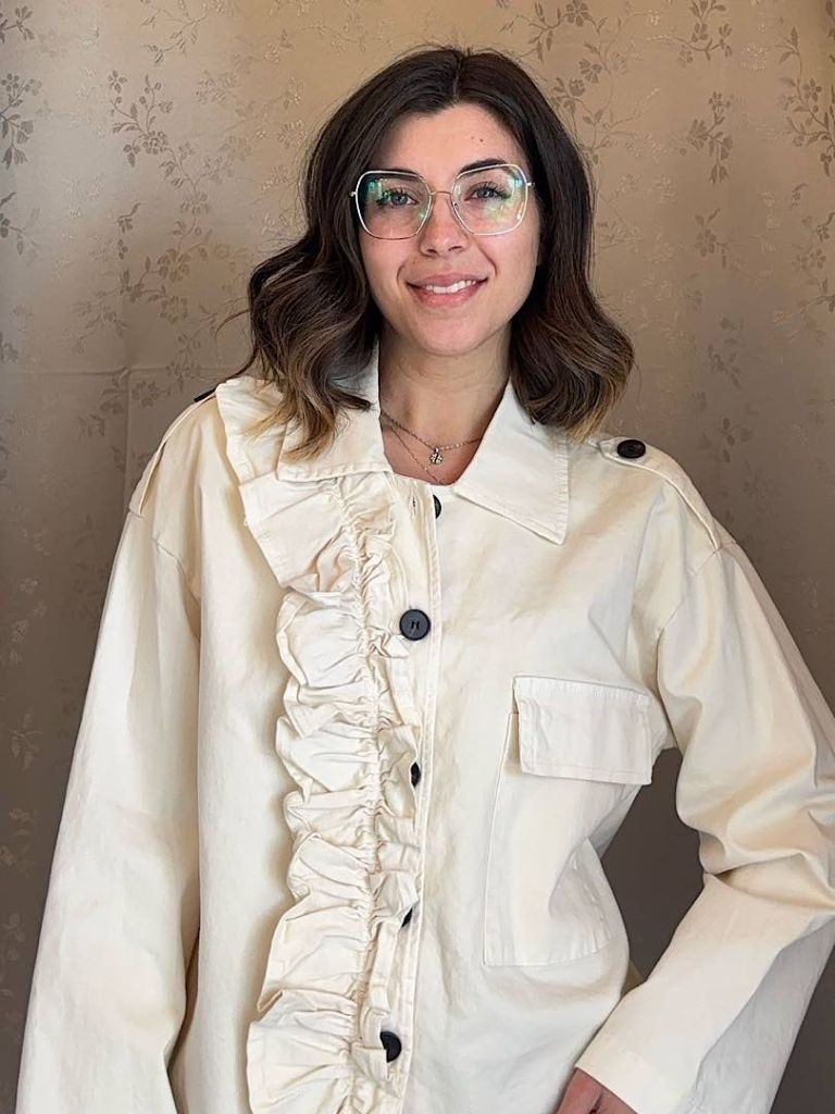 Giacca Denim Panna