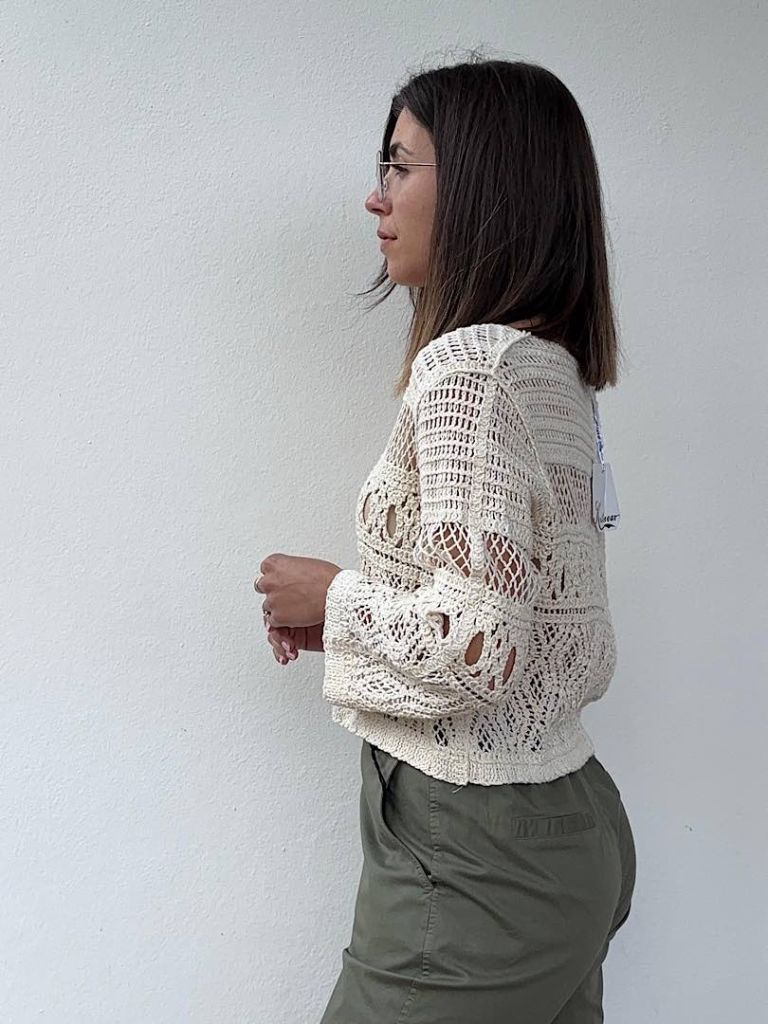 Cardigan Macramè