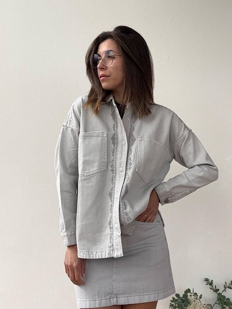 Giacca in jeans oversize
