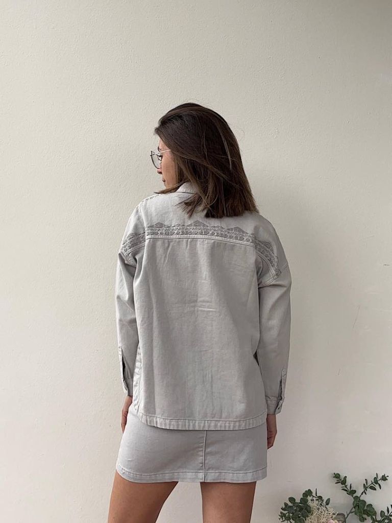 Giacca in jeans oversize