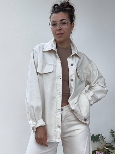 Giacca oversize in denim