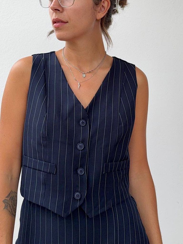 Gilet gessato