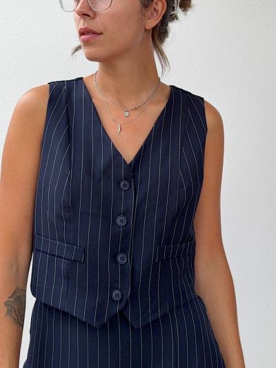 Gilet gessato