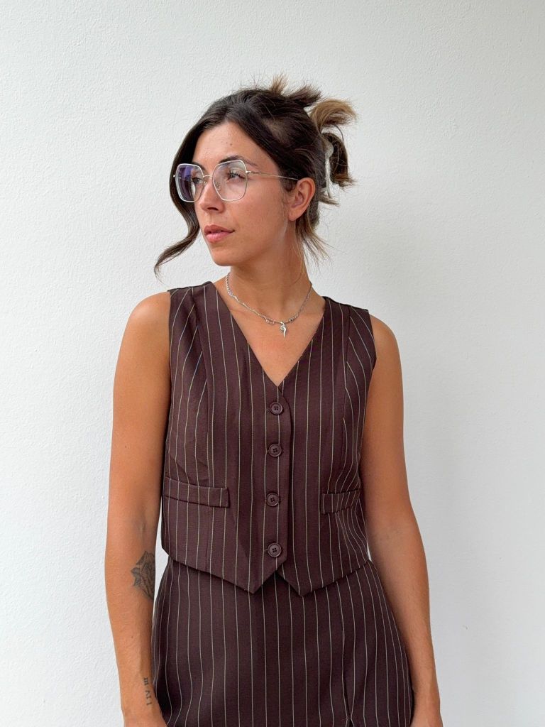 Gilet gessato
