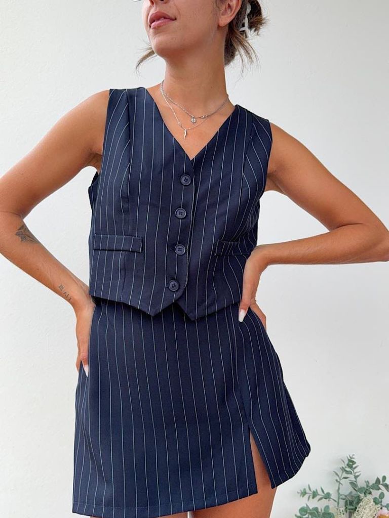 Gilet gessato