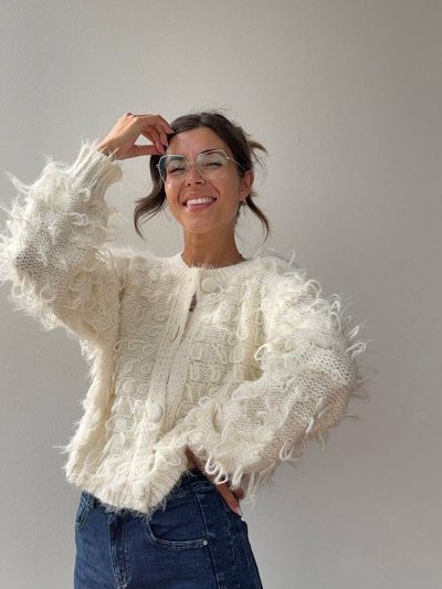 Cardigan Lucy panna