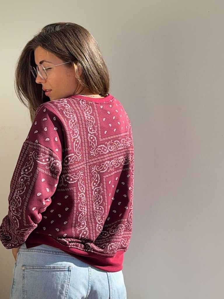 Felpa Bandana Borgogna