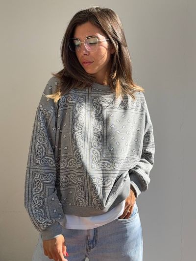 Felpa Bandana Grigia