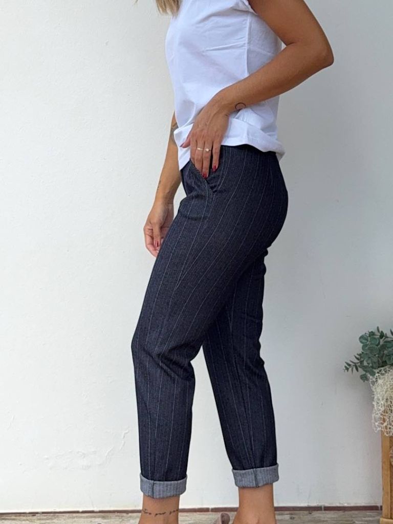 Pantalone gessato