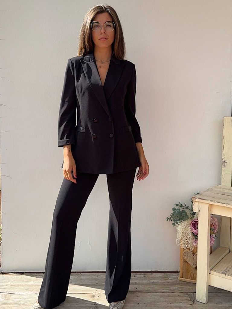 Pantalone Flare nero