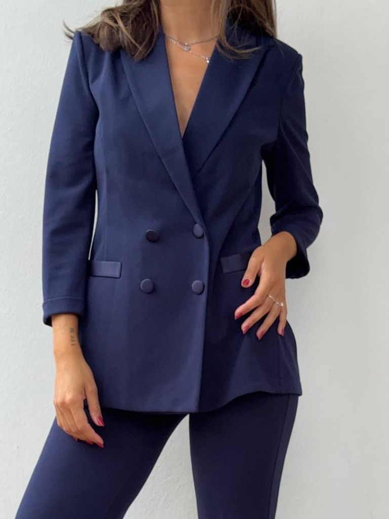 Giacca Flare Blu
