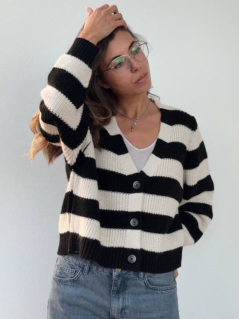 Cardigan Ellie righe