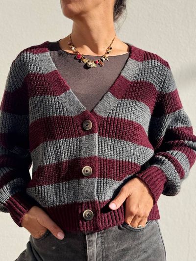Cardigan Ellie righe