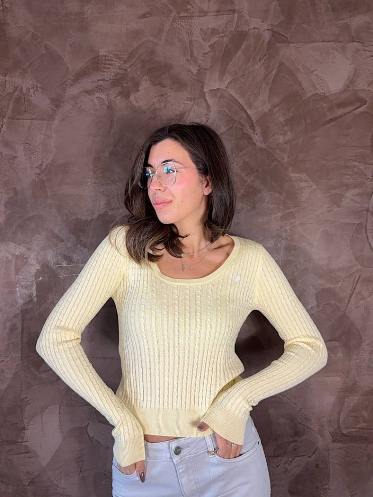 Maglioncino Love Giallo