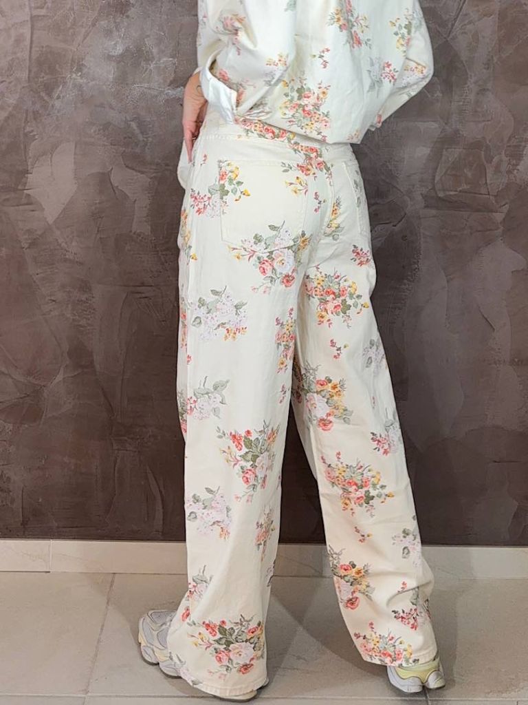 Jeans Flower palazzo