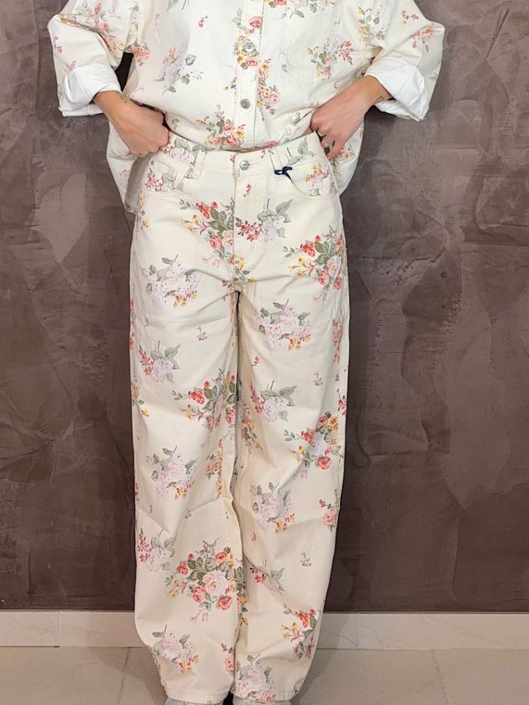 Jeans Flower palazzo