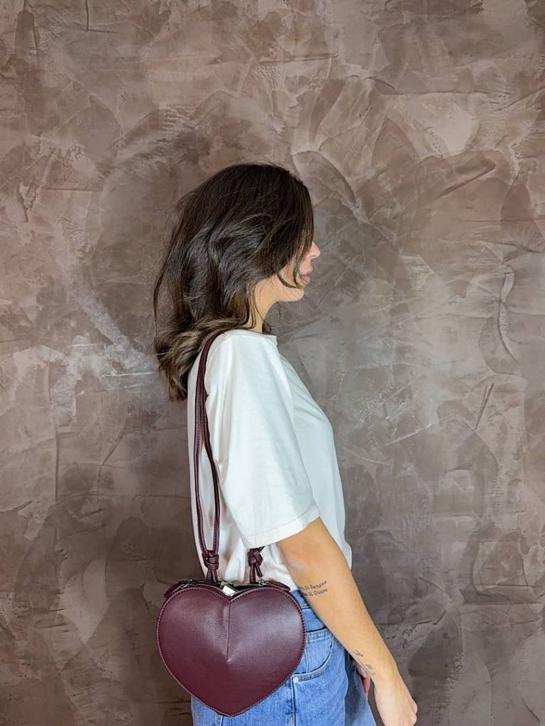 Pochette Love Borgogna