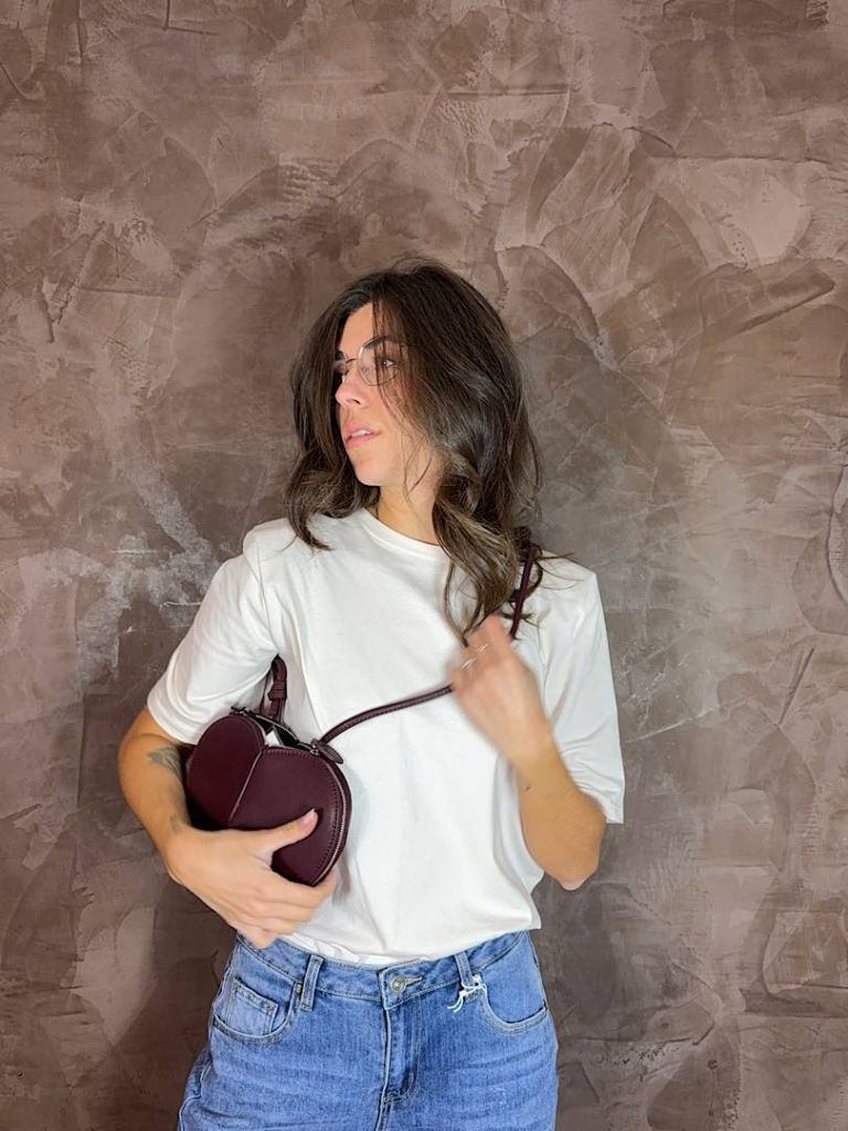 Pochette Love Borgogna