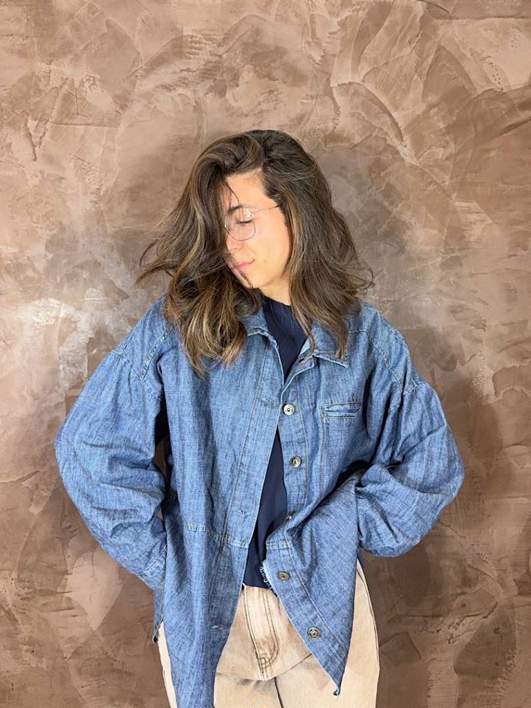 Camicia oversize denim