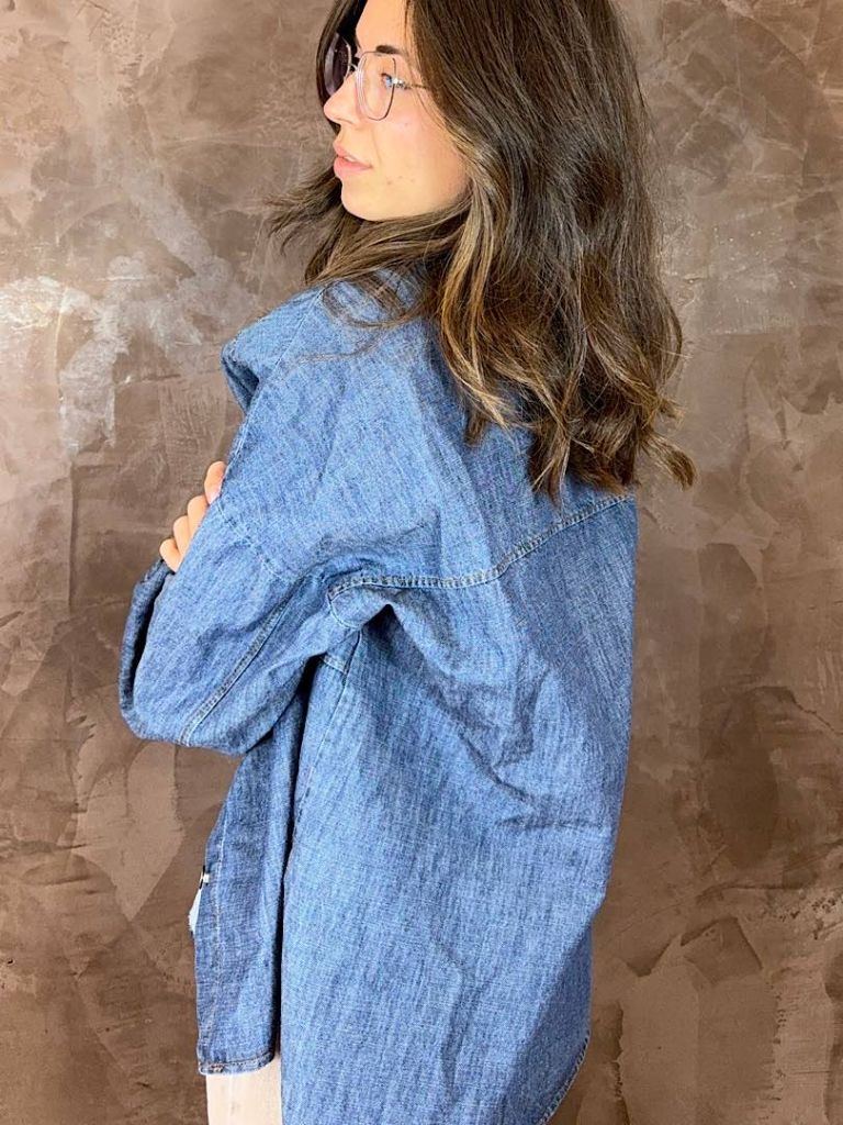 Camicia oversize denim