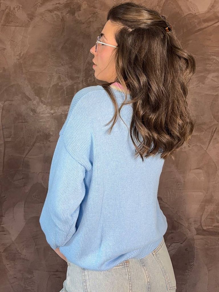 Cardigan Giusy Azzurro
