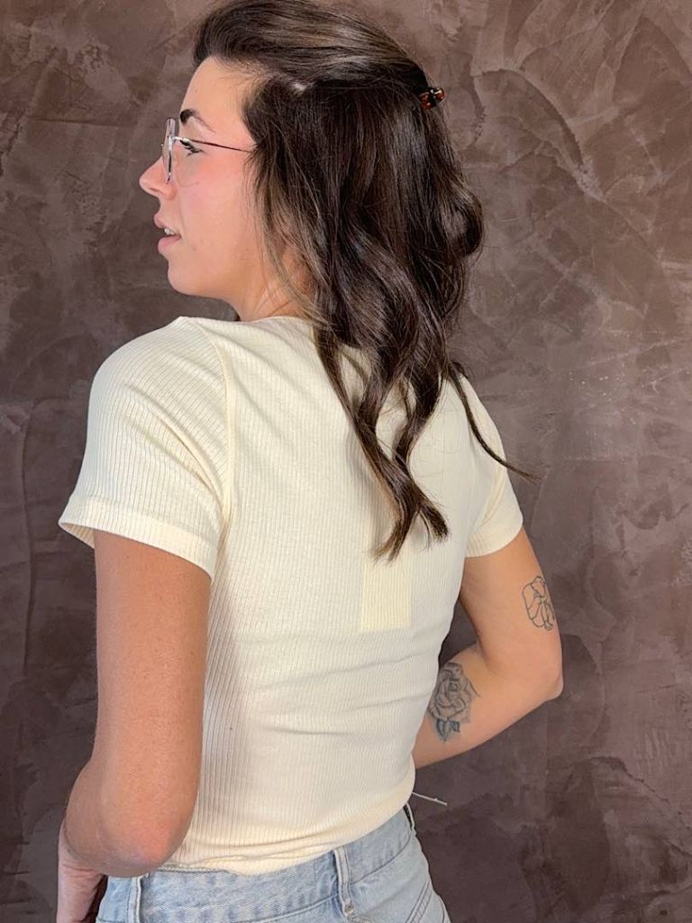 T-shirt Artlove Giallo Burro