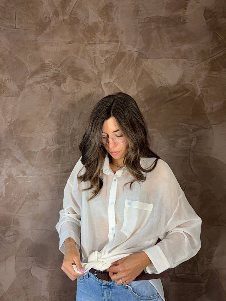 Camicia oversize bianca