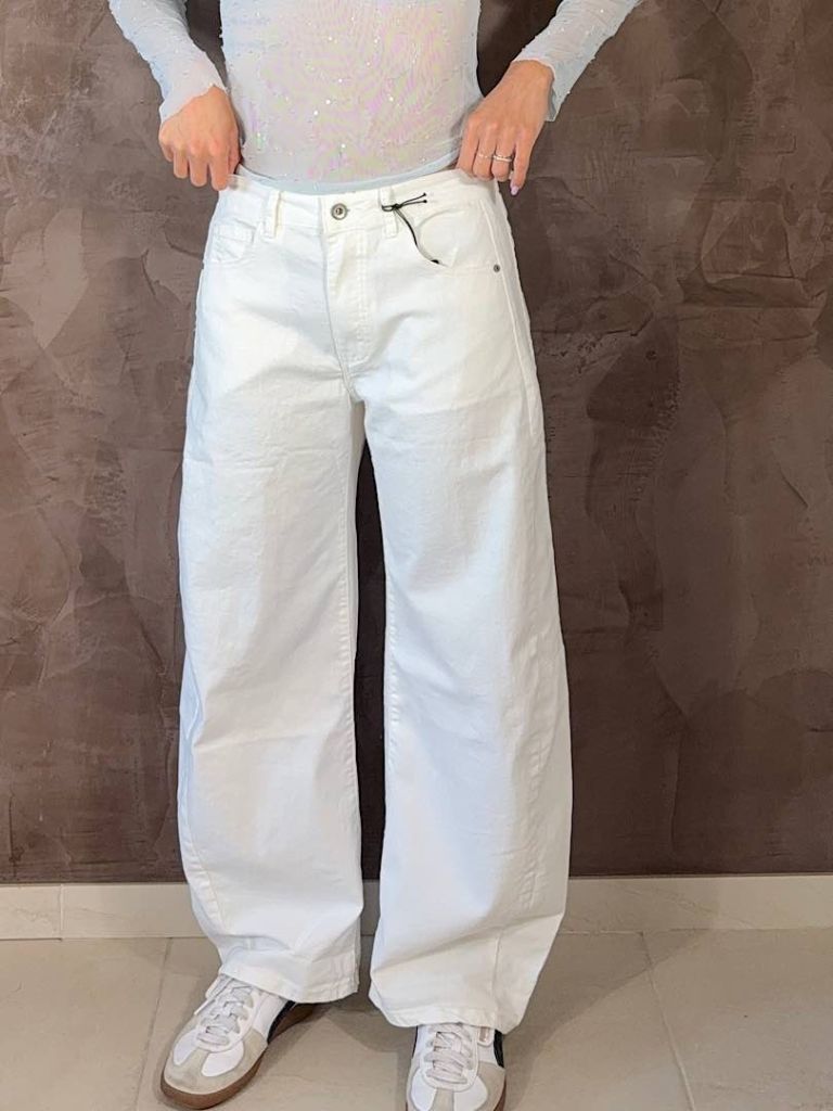 Jeans Barrel bianco