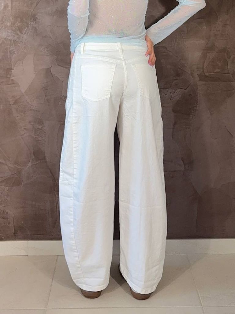 Jeans Barrel bianco