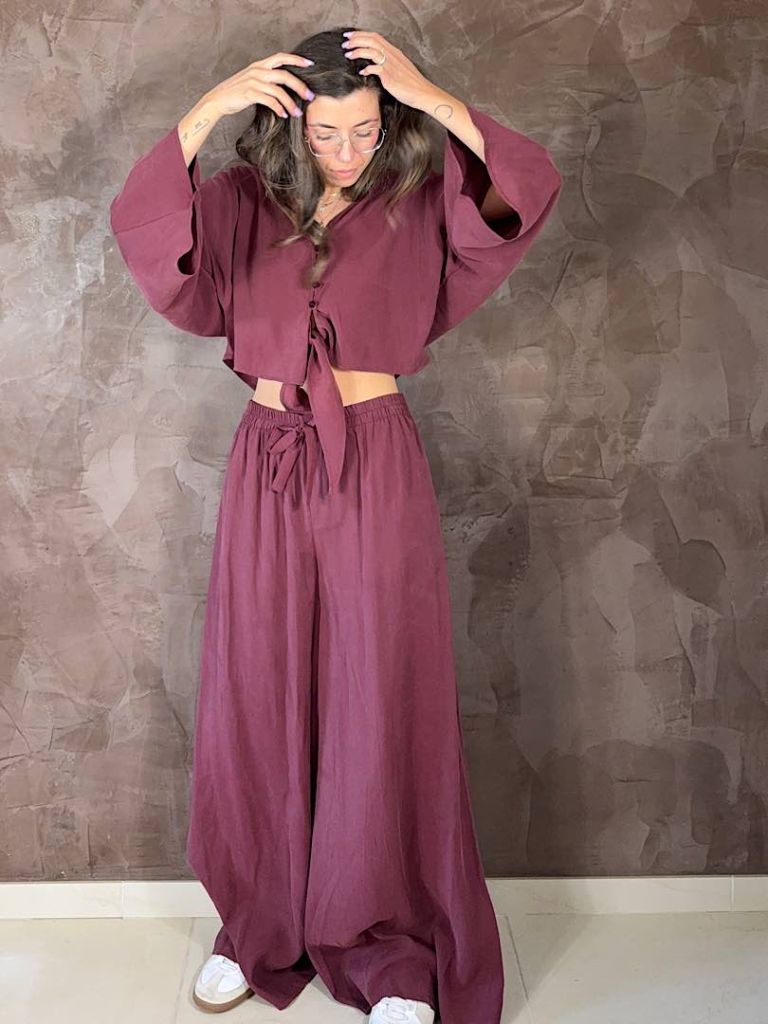 Pantalone palazzo Susy mix