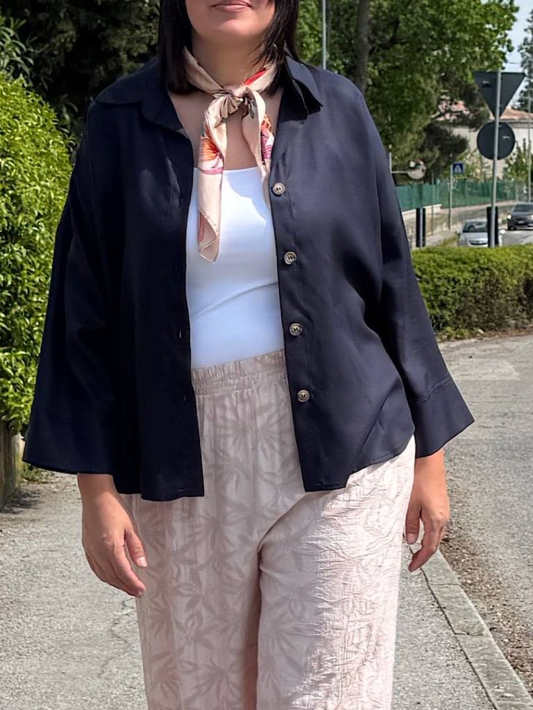 Camicia Oversize Blu