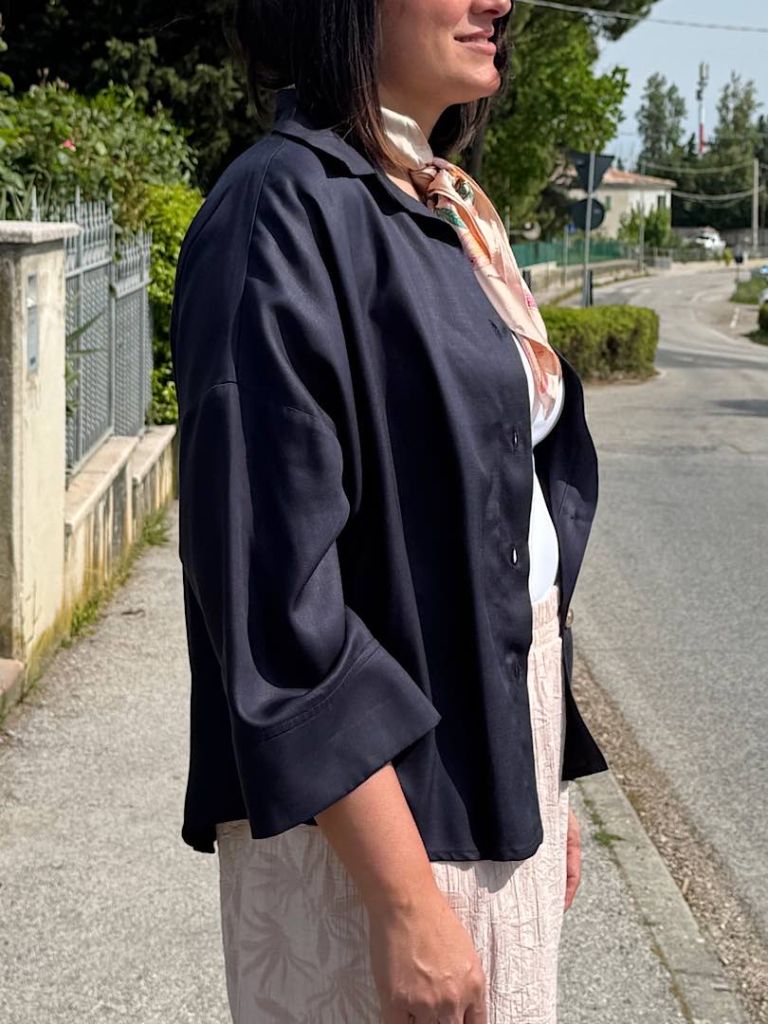 Camicia Oversize Blu