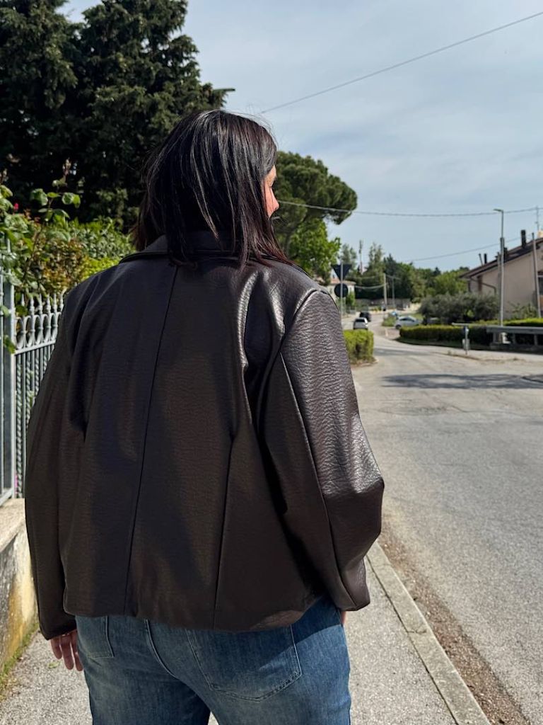 Chiodo Marrone Oversize