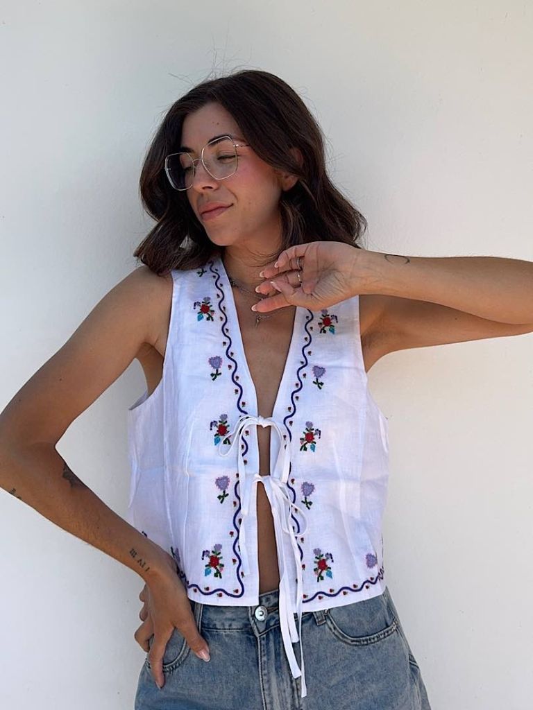 Gilet Ricamato