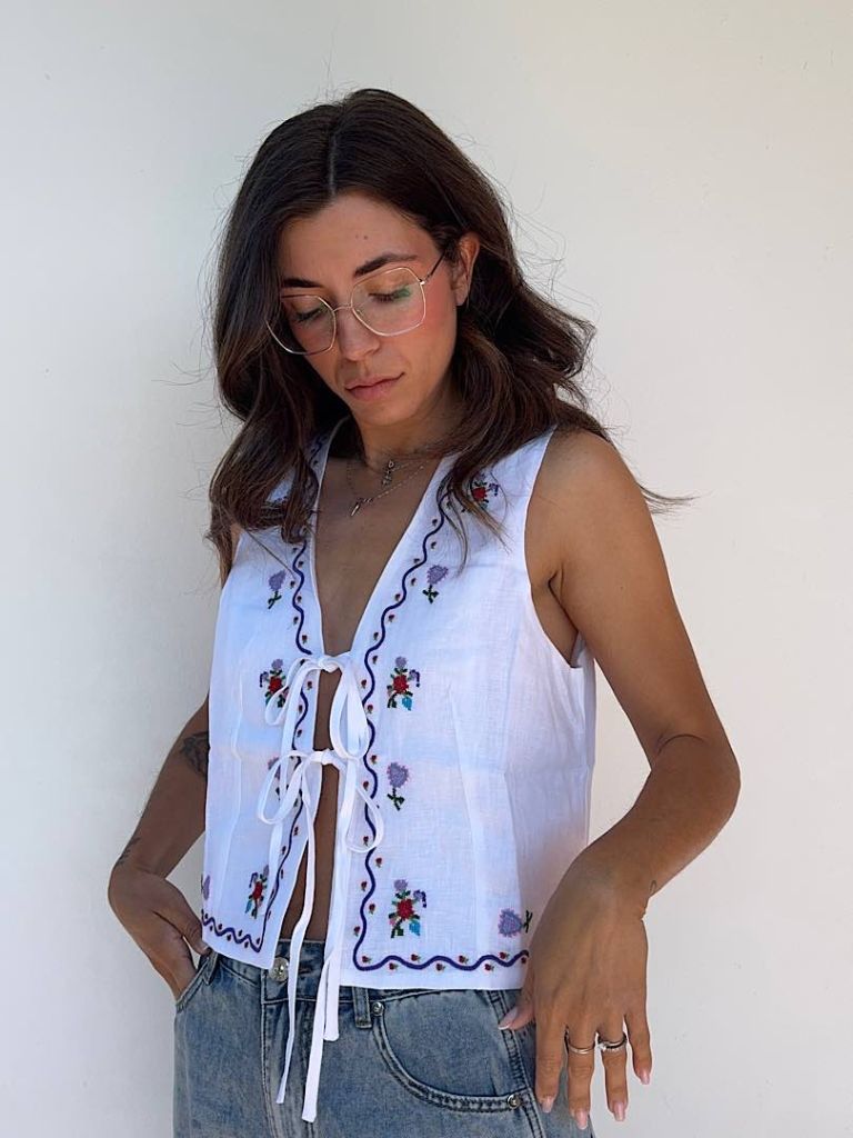 Gilet Ricamato
