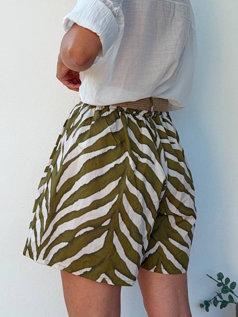 Pantaloncino verde oliva