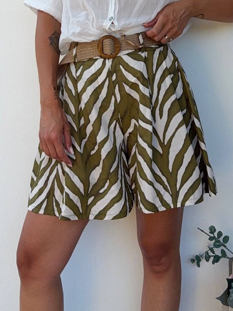 Pantaloncino verde oliva