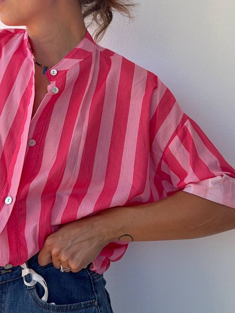 Camicia Ibiza fucsia e rosa