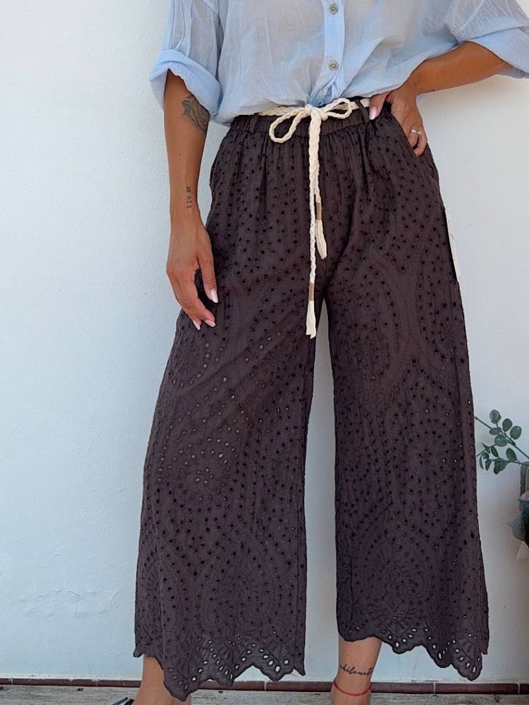 Pantaloni in Sangallo