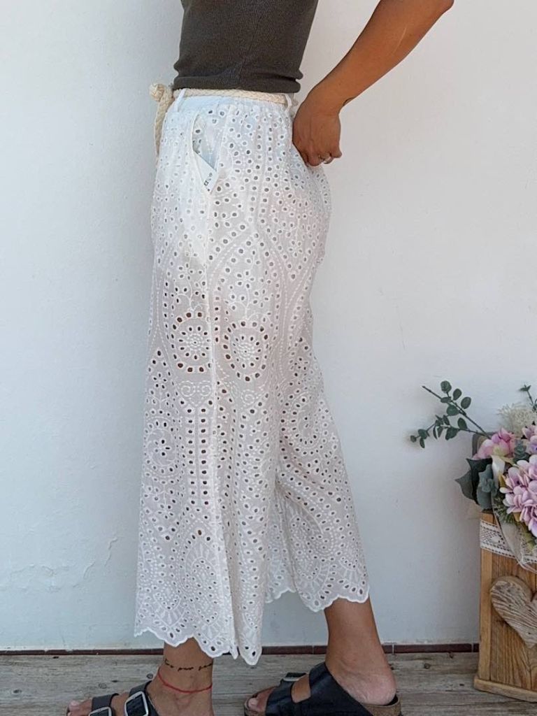 Pantaloni in Sangallo