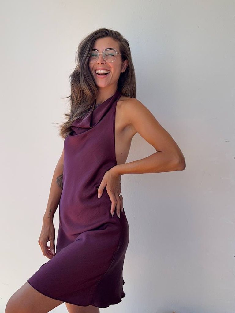 Abito Marilyn Borgogna